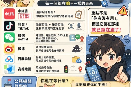 你的手機是不是安裝了中國監控全家桶？